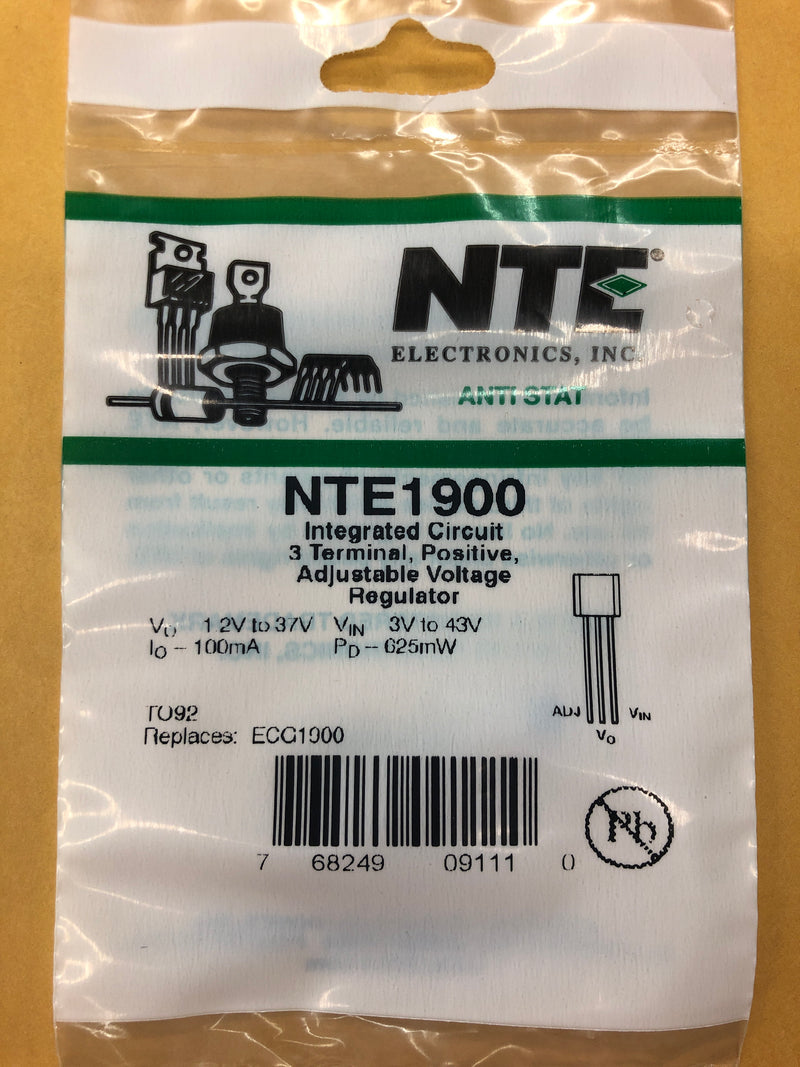 NTE1900 INTEGRATED CIRCUIT