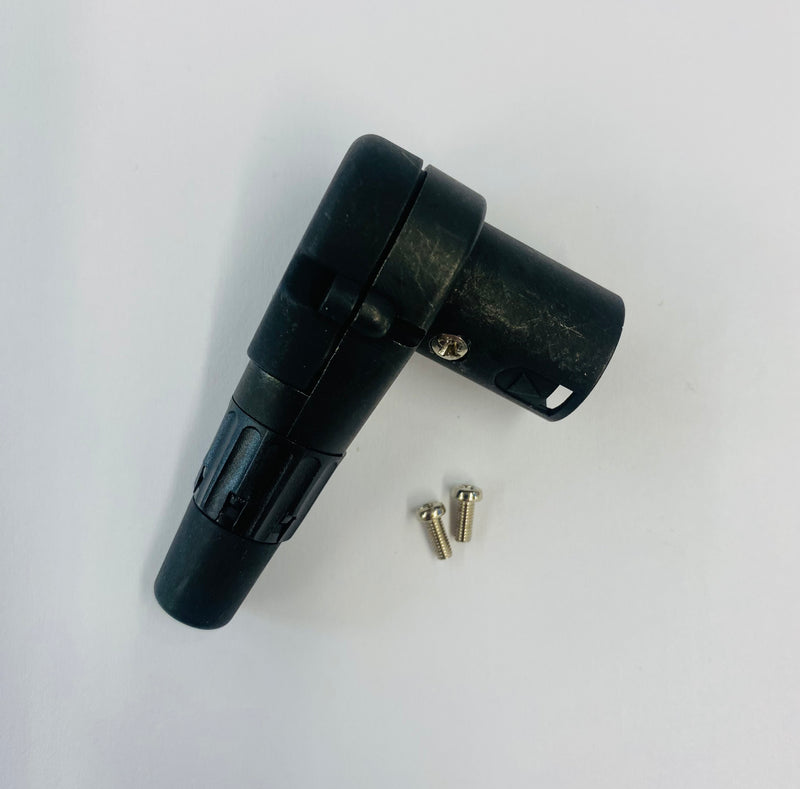 Neutrik NC4MRCB 4 Pin XLR Male Right Angle In Line Plug Connector