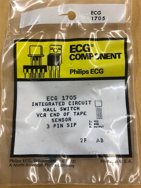 ECG1705 IC VCR HALL SWITCH