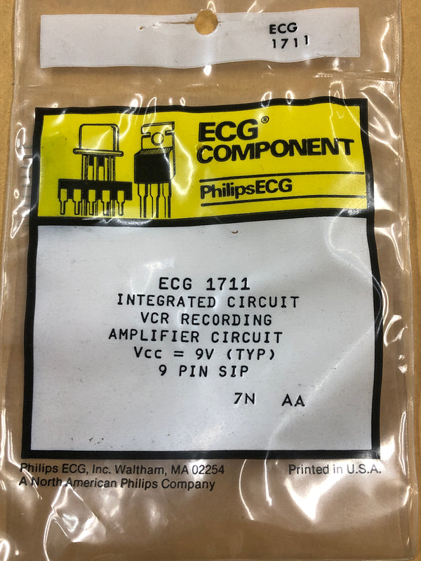 ECG1711 IC VCR HEAD REC AMP