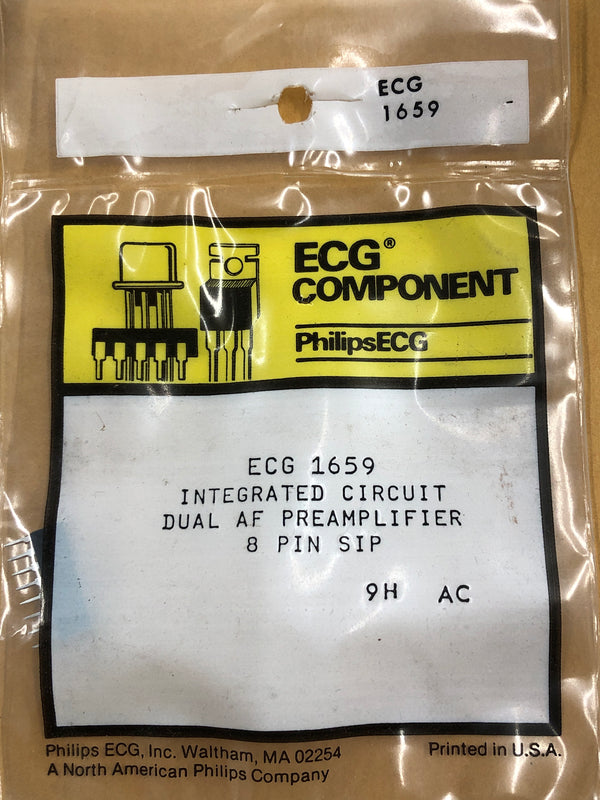 ECG1659 IC DUAL AF PREAMP