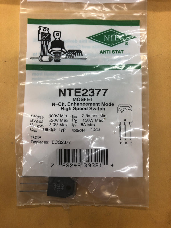 NTE2377 MOSFET PWR CHANNEL