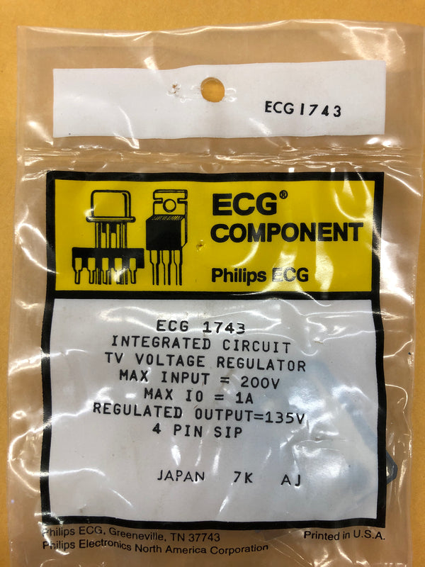 NTE/ECG 1743 INTEGRATED CIRCUIT