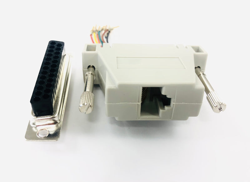 AD-25MT8-G1 DB25 Male to RJ45 , 25pin male D-Sub Adapter Kit