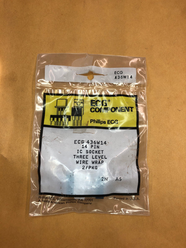 ECG436W14 Hardware Socket IC 14pin Dip