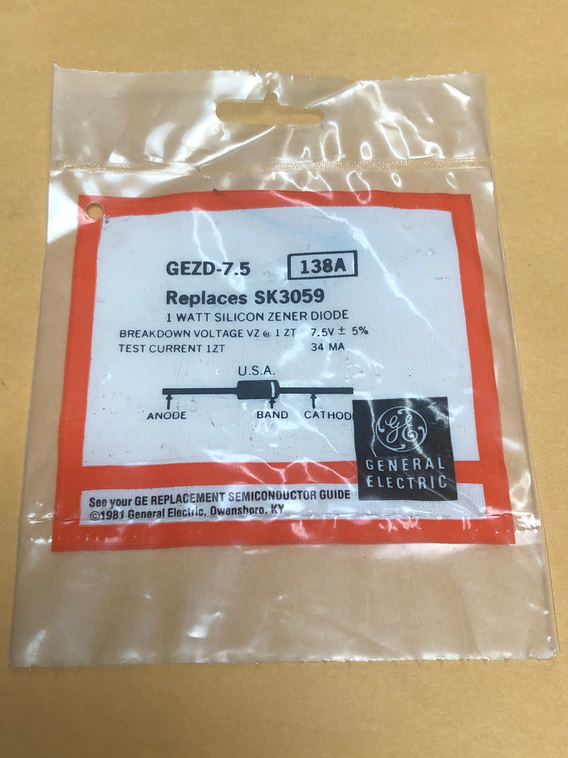 Zener diode GEZD-7.5 (138A)