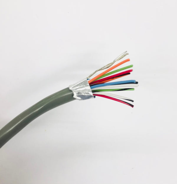 6' Carol C0765.41 10 Conductor 22 Gauge shielded Cable Type CM ~ 10C 22AWG