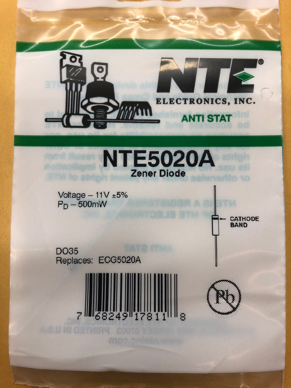 NTE5020A ZENER DIODE