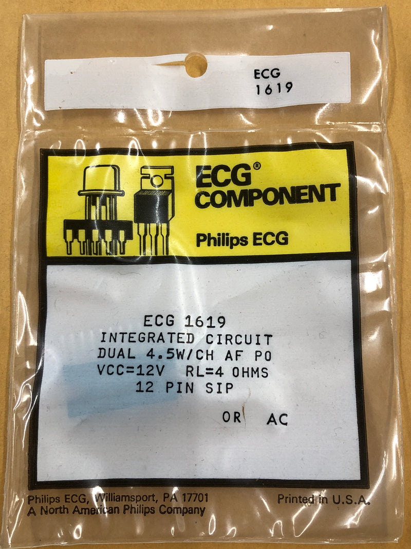 ECG1619 IC DUAL AUDIO POWER