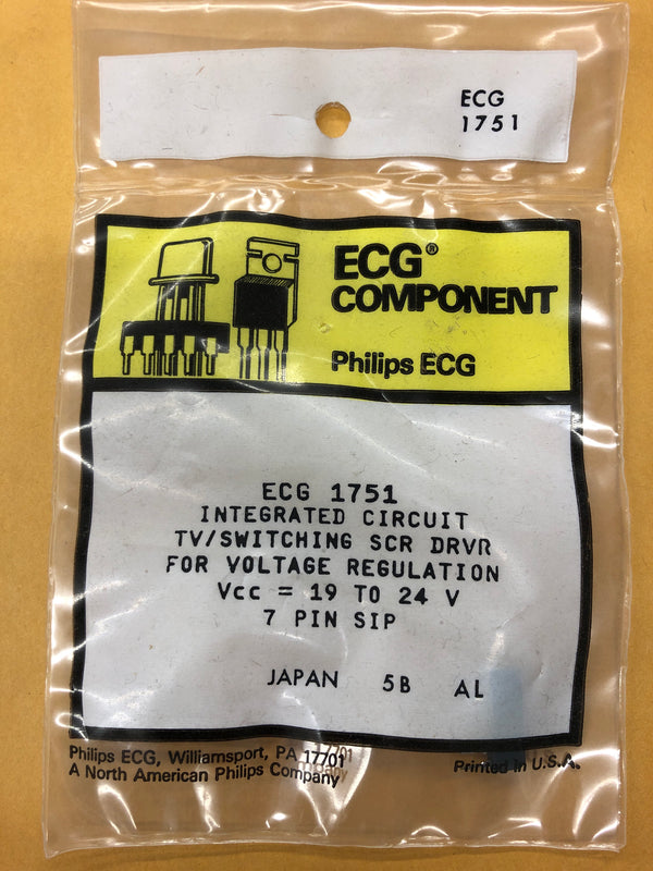 NTE/ECG 1751 INTEGRATED CIRCUIT