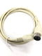 6FT 5 Pin DIN Male to Male MIDI Patch Cable, 6 Foot Beige