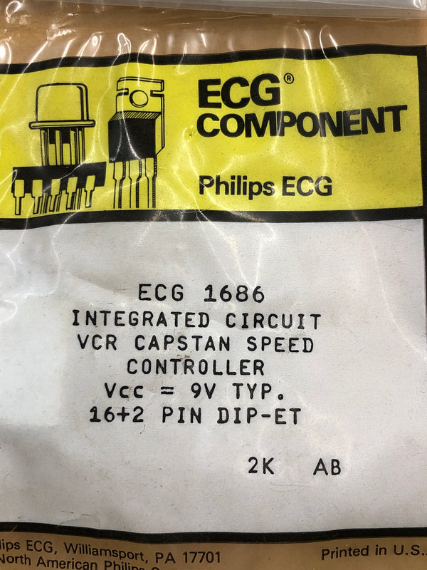 ECG1686 IC VCR CAPSTAN SPEED CONTROL