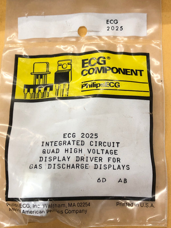 ECG2025 IC QUAD HV DISPLAY DR