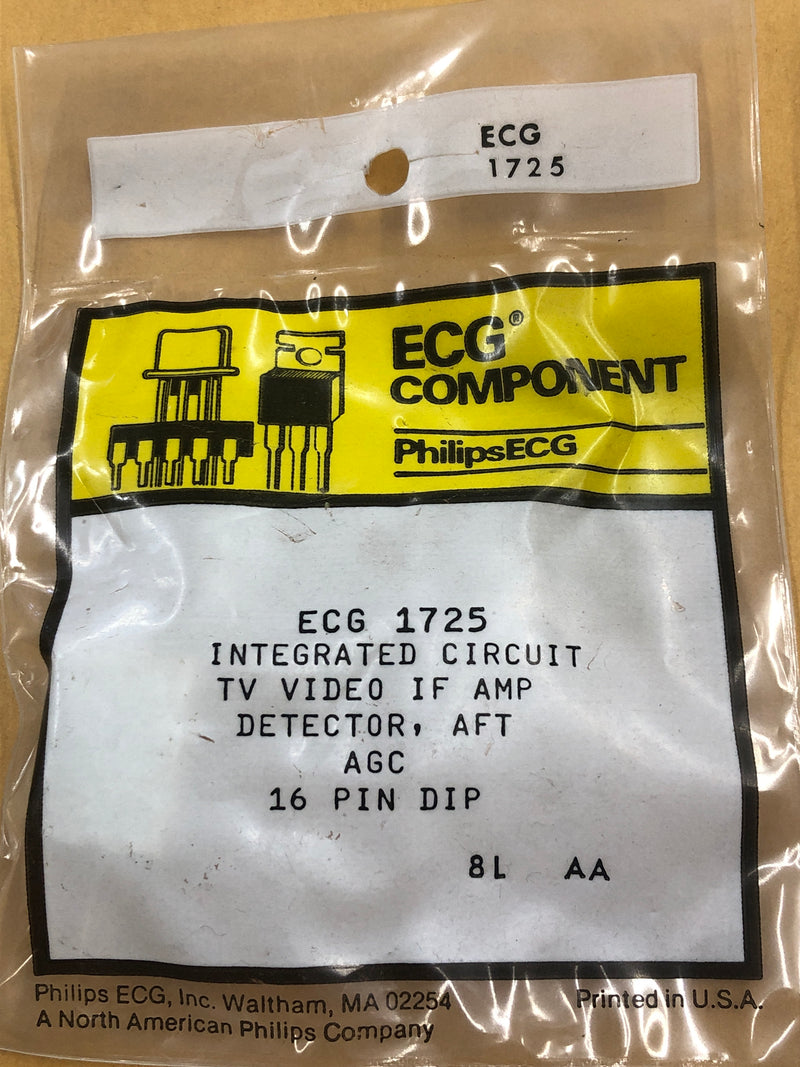 ECG1725 IC COLOR TV IF SYSTEM