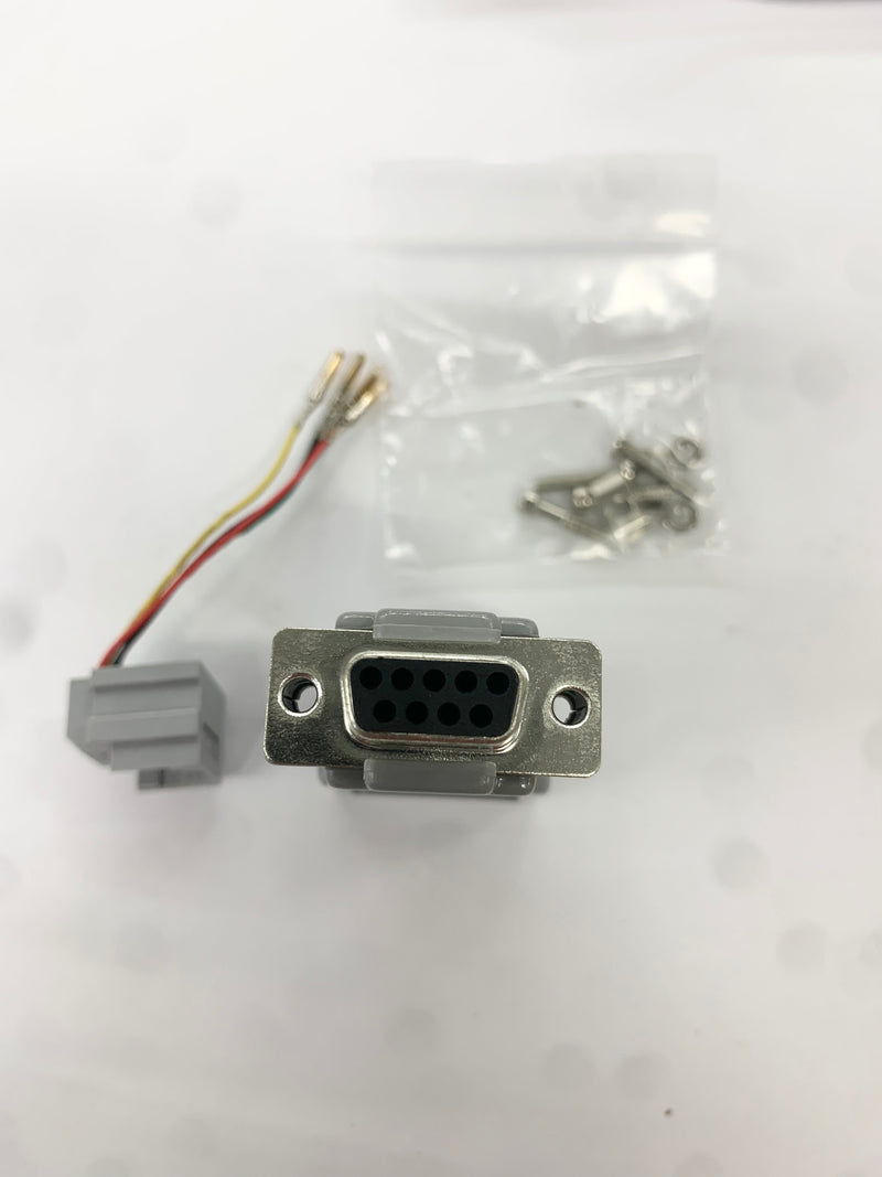 AD-9FT4-G2, DB9 Female to RJ11 4C 2Piece Hood GREY, 9pin Male D-Sub Adapter Kit