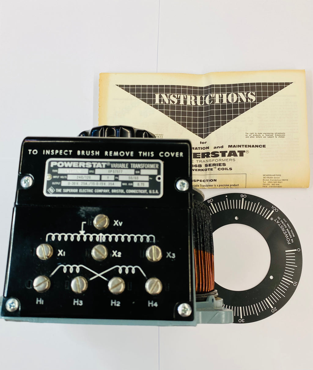 Powerstat LW136BU Input 240/120V, Out 0-30V 25A 0-15V 35A Variable Tra ...