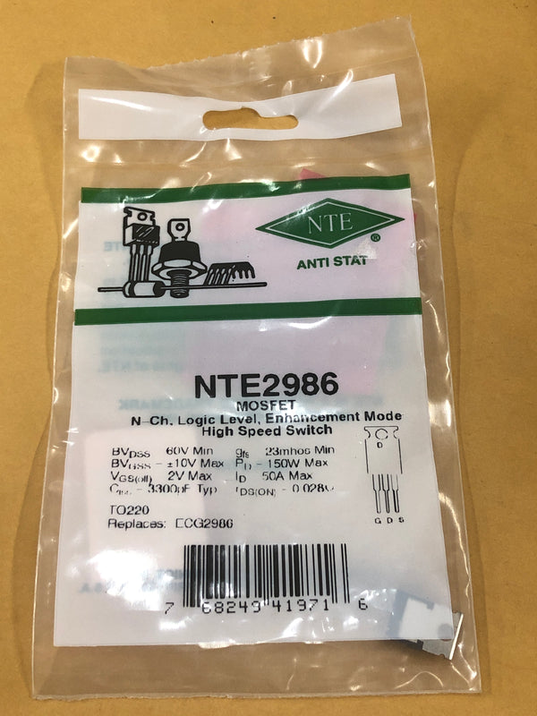 NTE2986 MOSFET PWR N CHAN
