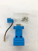 AD-9MT4-B2, DB9 Male to RJ11 4C 2Piece Hood BLUE, 9pin Male D-Sub Adapter Kit