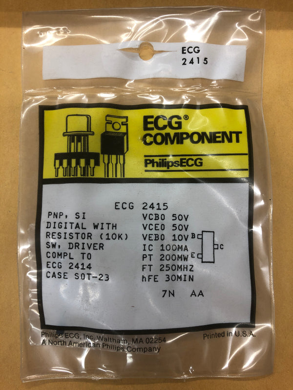 ECG2415 T PNP SI WITH RES