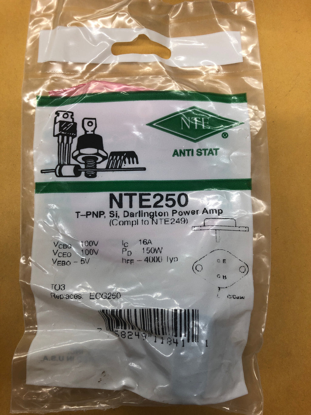 NTE250 T PNP DARL – MarVac Electronics