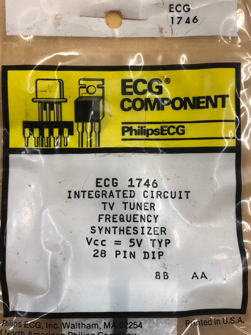 ECG1746 IC TV TUNER FREQ SYNTHESIZER