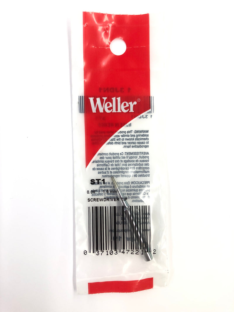 New Weller ST1 0.06'' / 1.6mm Screwdriver Tip for WP25, WP30,WP35, WLC100