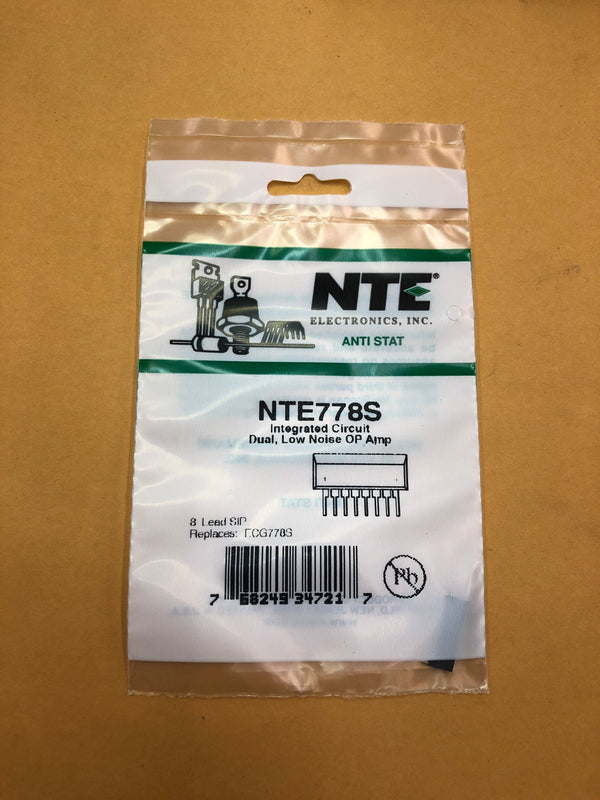 NTE778S IC Dual Low Noise OP Amp