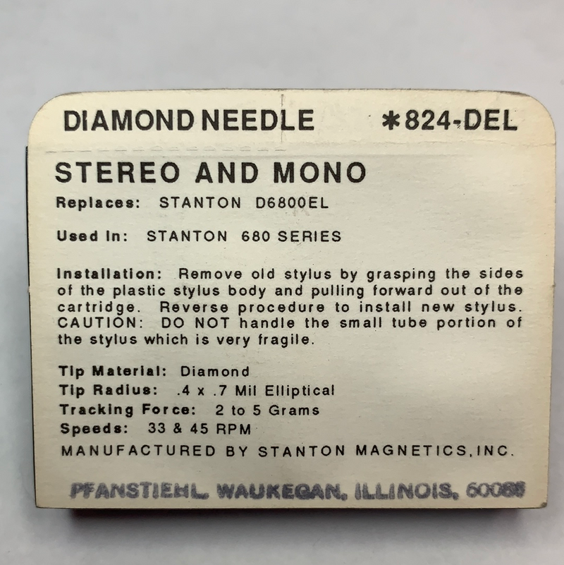 Pfanstiehl 824-DEL  Diamond Needle