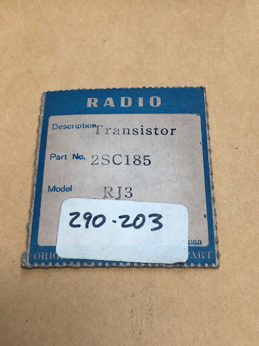 Silicon NPN transistor 2SC185 (313) – MarVac Electronics