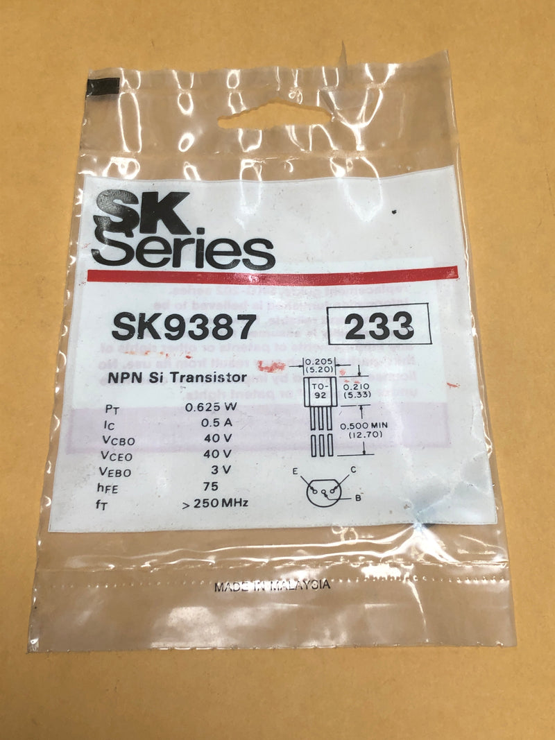 Silicon NPN transistor SK9387 (233)