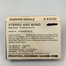 Pfanstiehl 818-D7  Diamond Needle