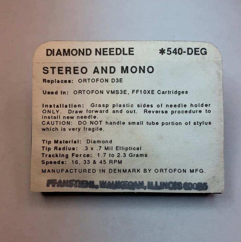 Pfanstiehl 540-DEG Diamond Needle