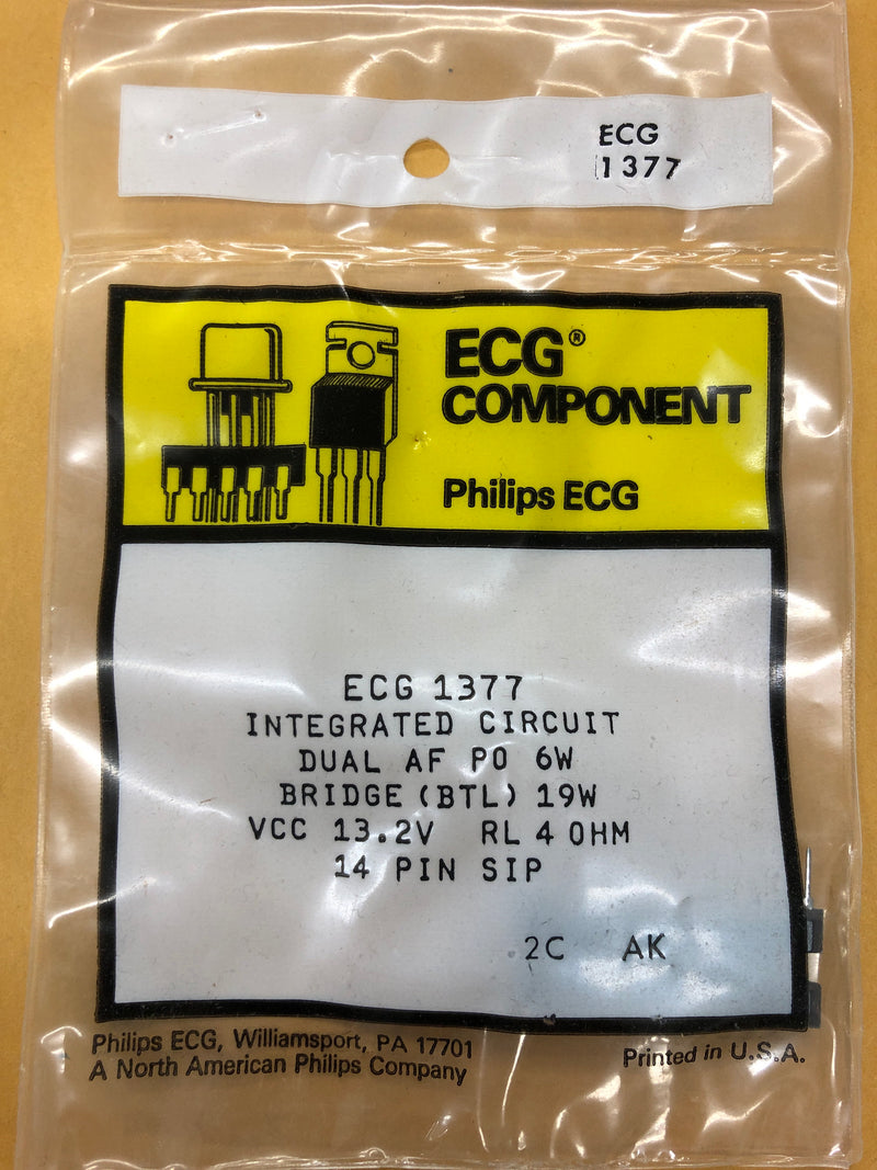 NTE/ECG 1377 INTEGRATED CIRCUIT