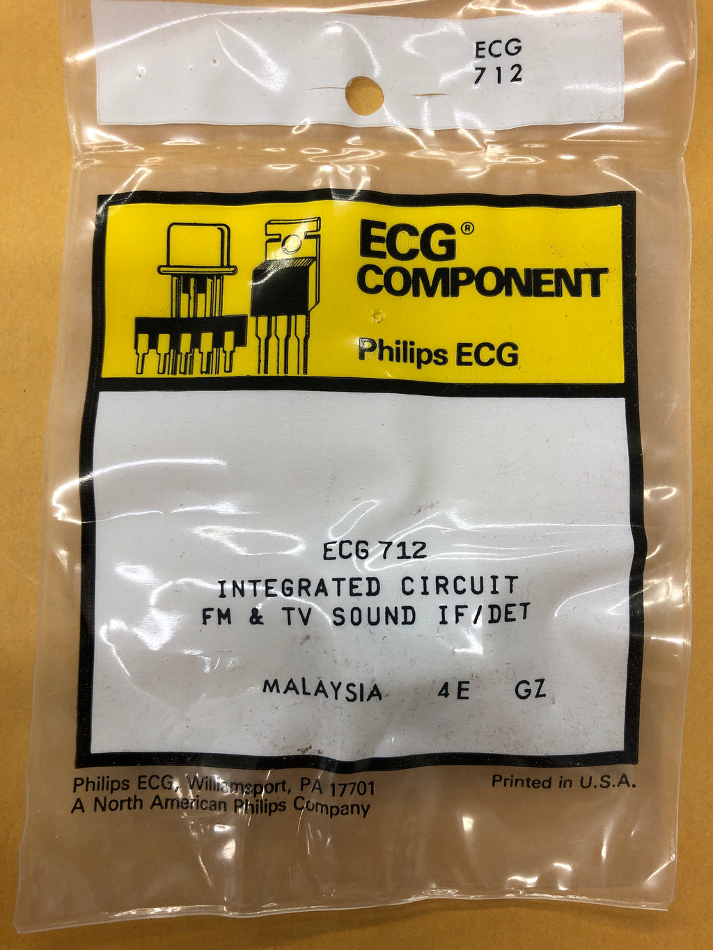 Circuit Intégré CA3065E (Harris / NTE 712 / ECG 712) - Neuf, Pour Réparation électronique Vintage