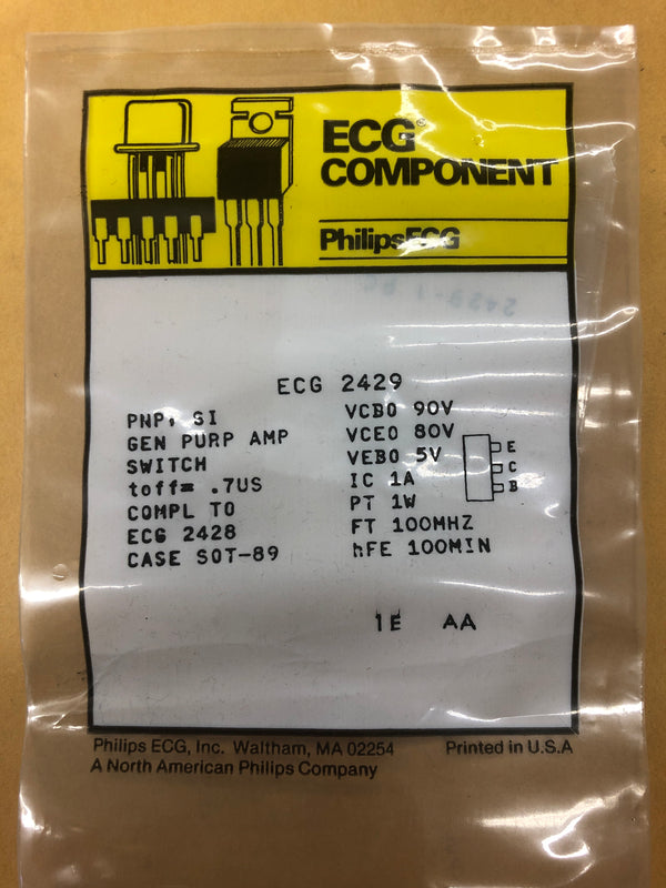 ECG2429 T PNP SI GEN PURP SWITCH