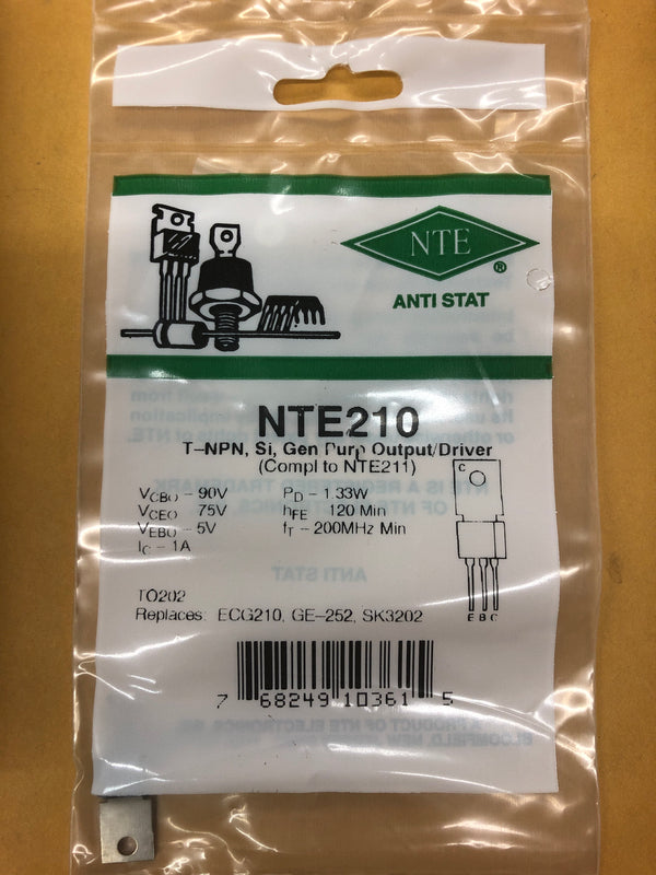 NTE210 T NPN SI GEN PURP OUTPUT DRIVER