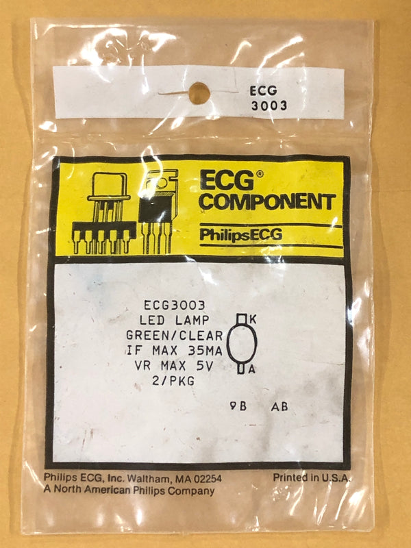 ECG3003 LED GRN LO PROFILE