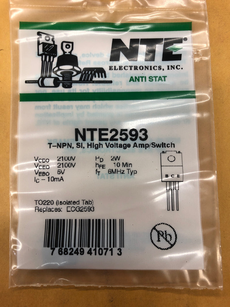 NTE2593 T NPN SI HI VLTG AMP SW