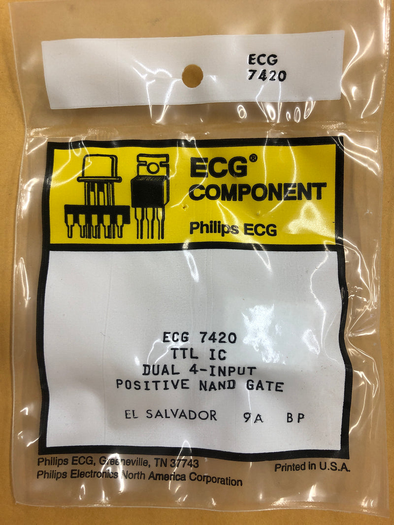 NTE/ECG 7420 INTEGRATED CIRCUIT