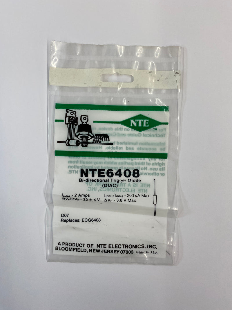 NTE6408, 32V ±4V DIAC Bilateral Trigger Diode ~ DO-35 Package (NTE6408)