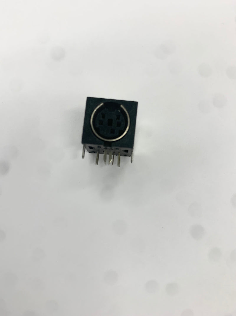 MD-64000-5S, MiniDin,90 DGR.PCB MT.SGL SHLD, 5PIN FEM