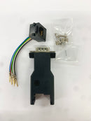 AD-9MT6-BK2, DB9 Male to RJ11 6C 2Piece Hood BLACK, 9pin Male D-Sub Adapter Kit