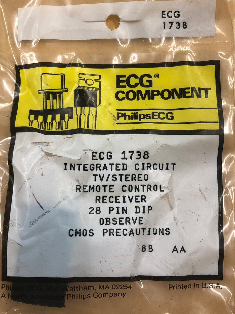 ECG1738 IC TV REMOTE CONTROL RECR