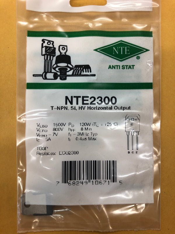 NTE2300 T NPN SI HV HORIZONTAL