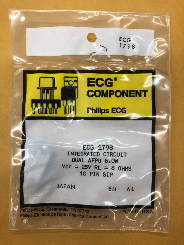 NTE/ECG 1798 INTEGRATED CIRCUIT