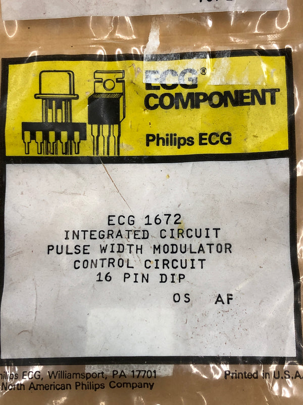 ECG1672 IC PWR SUPPLY CONTROL CKT