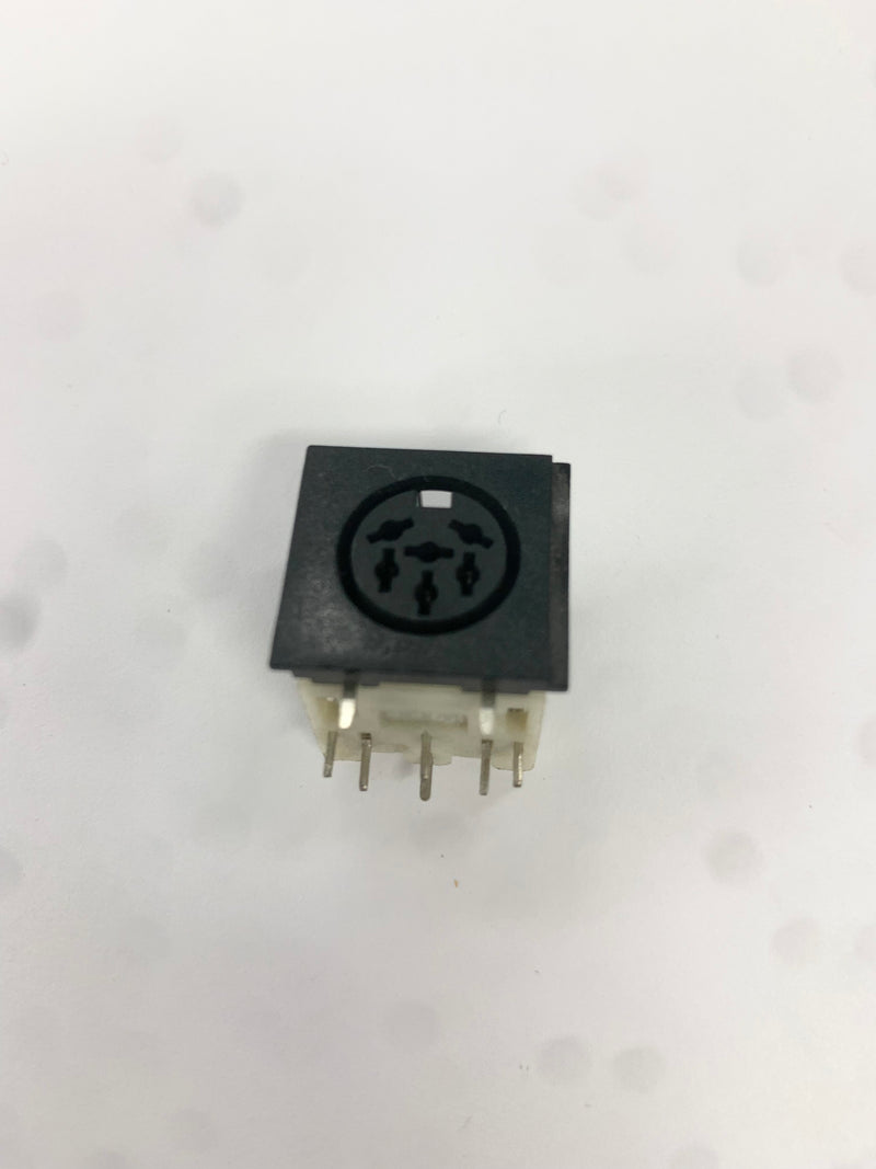 DIN-5500-5S, RIGHT ANGLE PCB MOUNT 5PIN DIN SOCKET