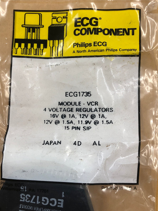 ECG1735 MODULE VLTG REGULATOR