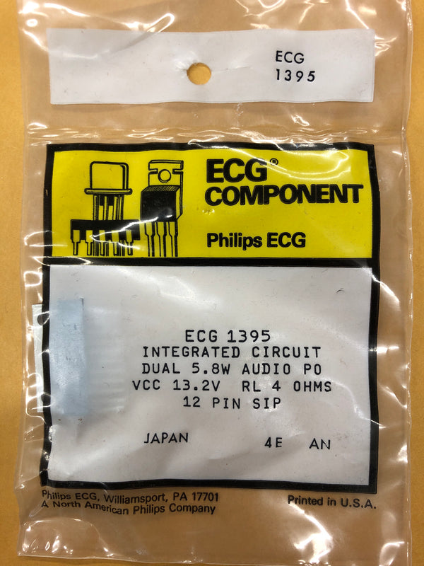 NTE/ECG 1395 INTEGRATED CIRCUIT