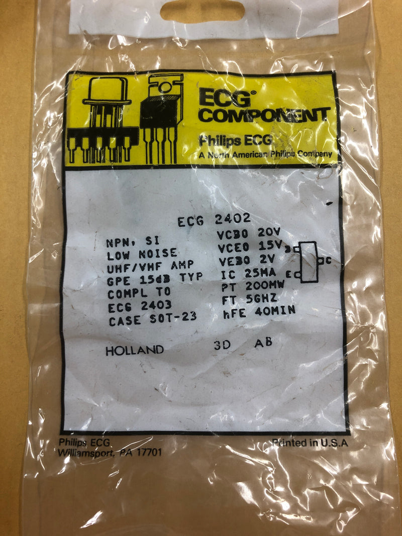 ECG2402 T NPN SI HIGH FREQ AMP